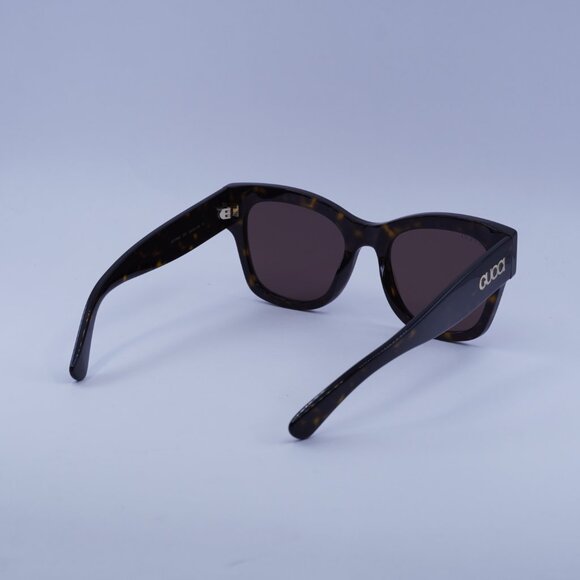 Gucci GG1789S 002 Sunglasses Dark Havana Square Frame, Brown Lenses main image 4